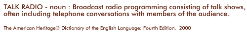 Talk Radio Quote